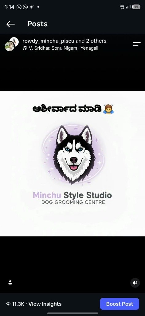 Minchu Instagram Official Post - ಆಶೀರ್ವಾದ ಮಾಡಿ